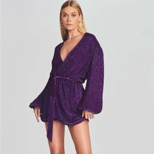 Retrofête Coat Like New worn once , purple size small